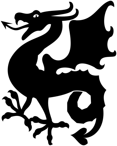 Chinese Dragon Silhouette