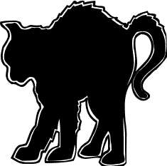 Free Black Cat Clipart - Public Domain Halloween clip art, images ...