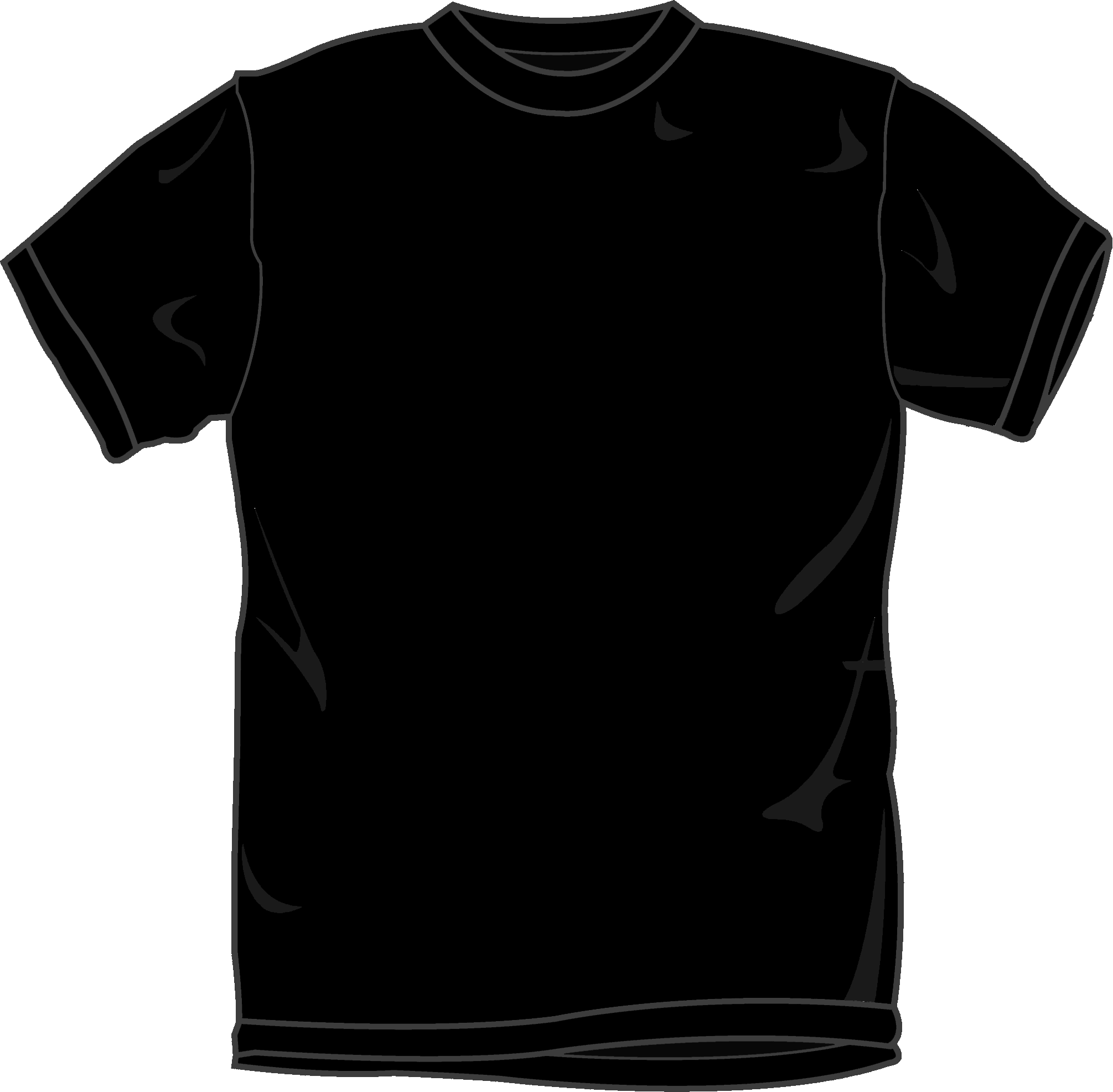 Black T Shirt Template Front And Back ClipArt Best ClipArt Best