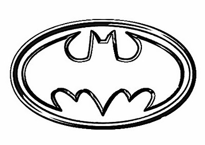 transmissionpress: Kids Coloring Batman Logo Super Hero