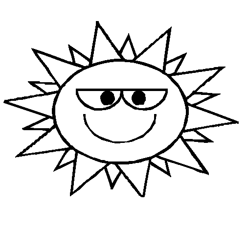 Coloring page Sun 1 to color online - Coloringcrew.
