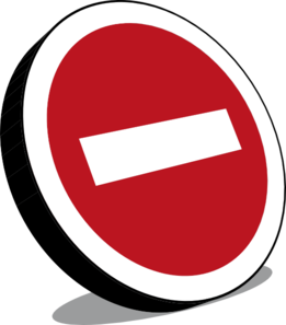 No Entry Sign clip art - vector clip art online, royalty free ...