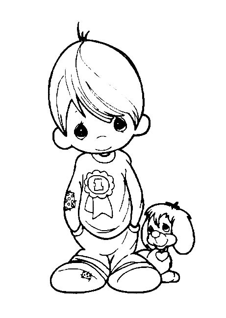 Precious Moments Animals Clip Art & Coloring Pages
