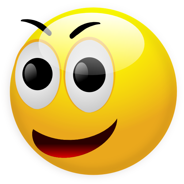 Happy Smiley clip art - vector clip art online, royalty free ...