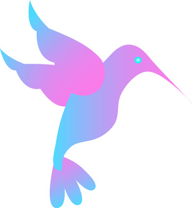Hummingbird Clipart Image - Hummingbird Stencil Shape