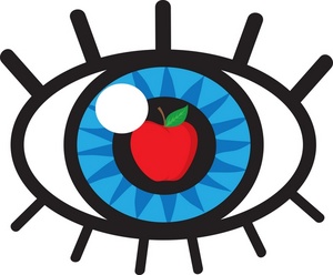 Eye Clipart Image - "Apple of my Eye" concept drawing - human eye ...