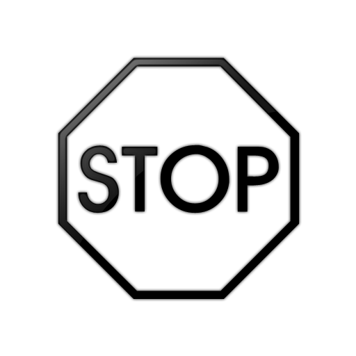 Hexagon Stop Sign Icon #092065 » Icons Etc