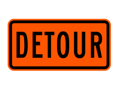 Detour Inside Arrow Right Sign M4 10R Safeway Company Clipart ...