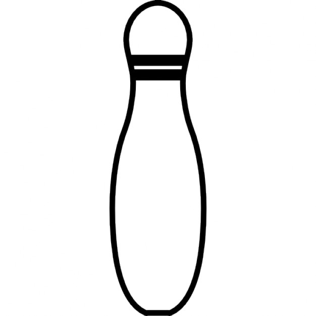 Bowling pin outline Icons | Free Download