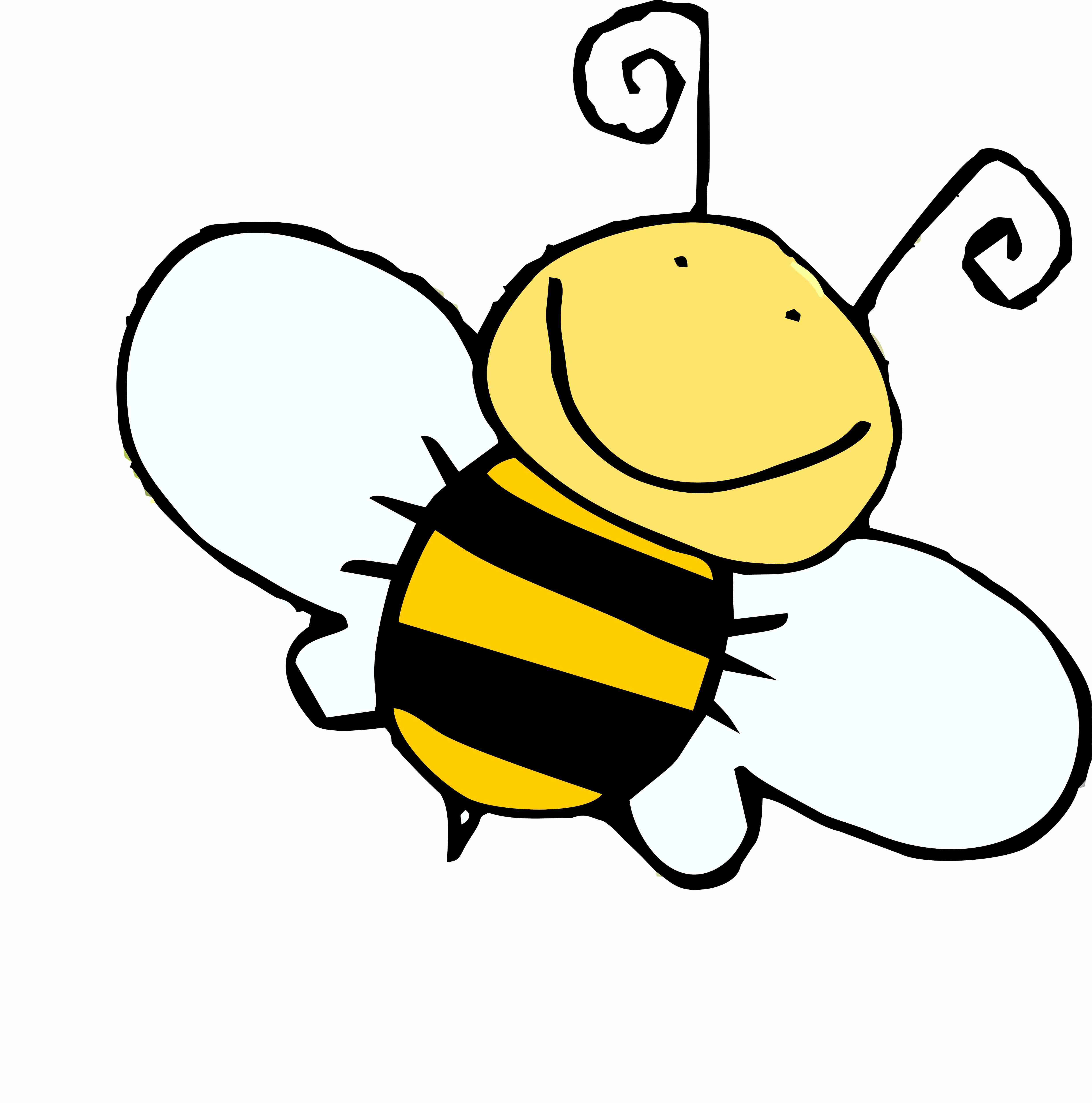 Cartoon bee clipart