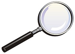 Magnifying Glass Clipart Black And White - Free ...
