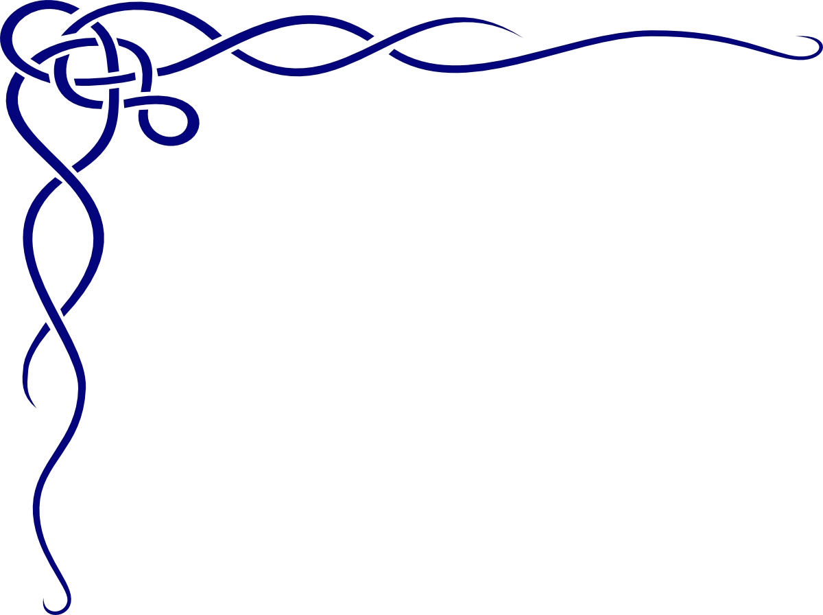 Blue Corner Border Clipart - Free Clipart Images