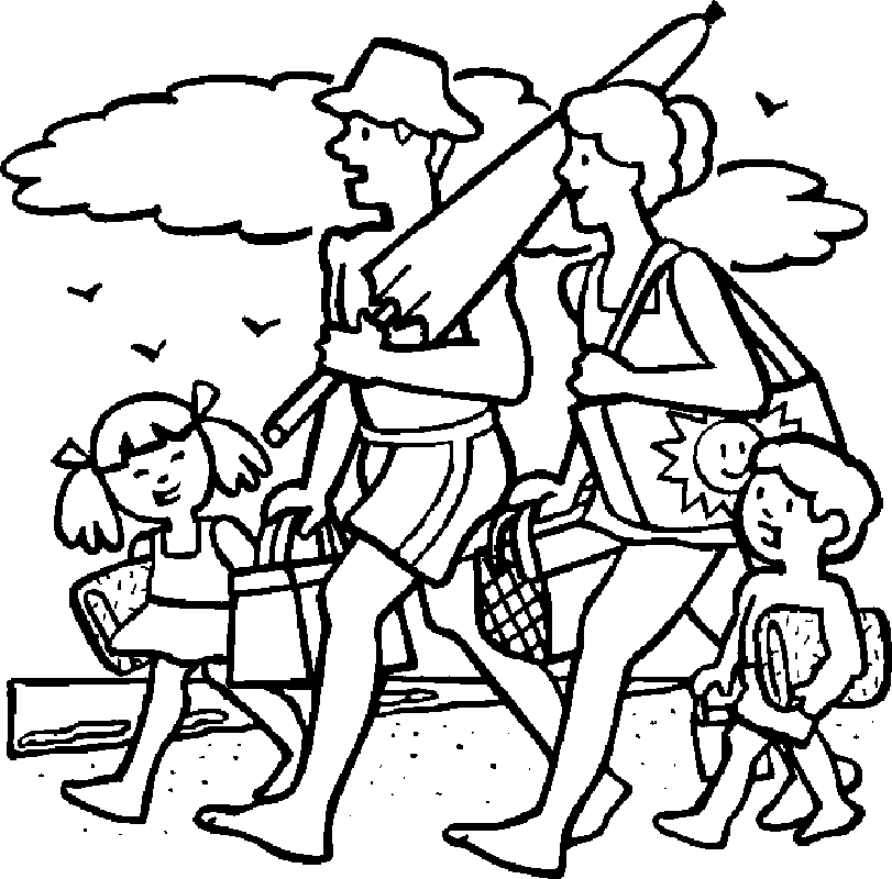 Beach Color Pages - AZ Coloring Pages