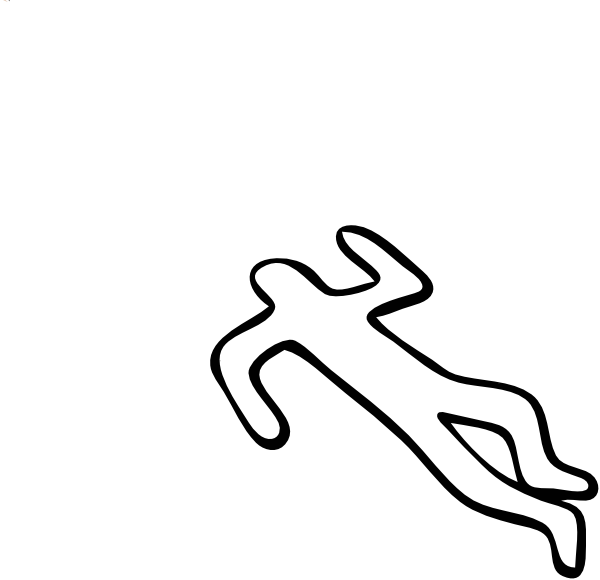 Crime Scene Cartoon