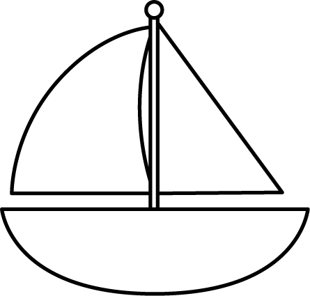 Sailboat Outline - ClipArt Best