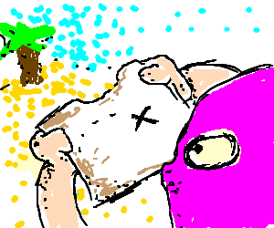 Super-hero finds treasure map.