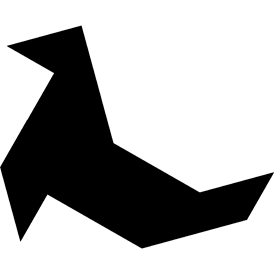 Tangram Sea Lion - Tangram puzzle #63 - Fun games based on the ...