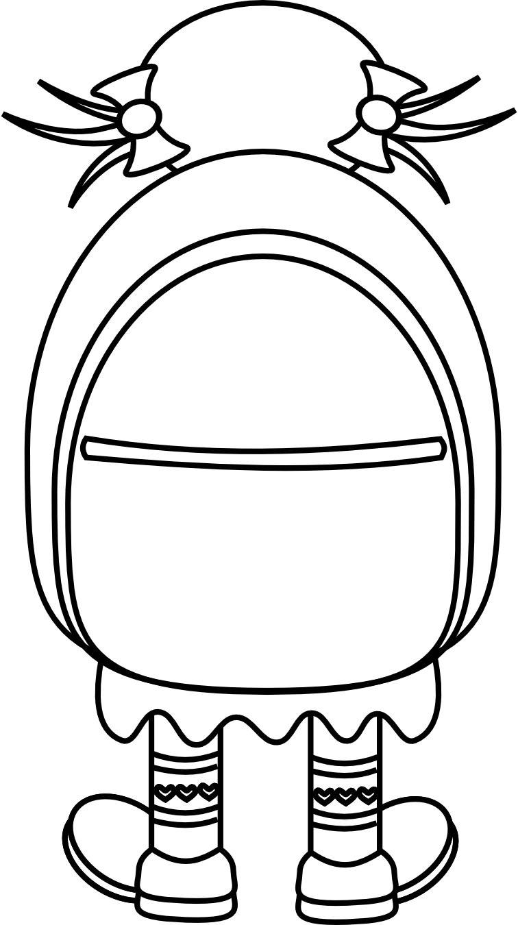 Backpack Kids Digital Stamps - Backpack Kids Free Digital Stamps