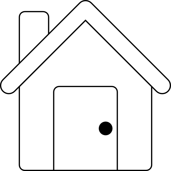 House Outline clip art - vector clip art online, royalty free ...