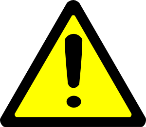 Warning Sign clip art - vector clip art online, royalty free ...