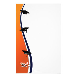 Blue Graduation Stationery Templates, Blue Graduation Custom ...