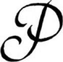 Script Letter P at BullseyeTattoos.