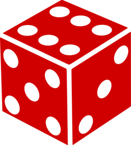 Six Sided Dice clip art - vector clip art online, royalty free ...