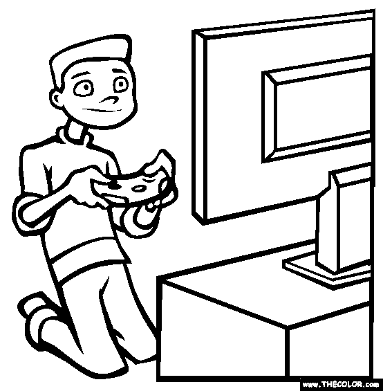 Video Games Coloring Pages | Bulbulk Com