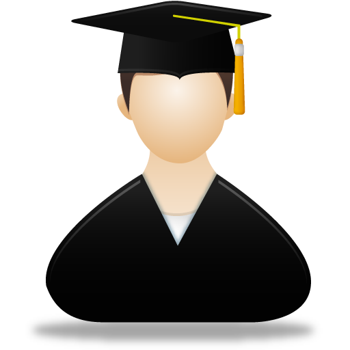 Graduate Male Icon - Pretty Office 10 Icons - SoftIcons.