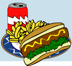 Fast Food Menu Lunch clip art - vector clip art online, royalty ...