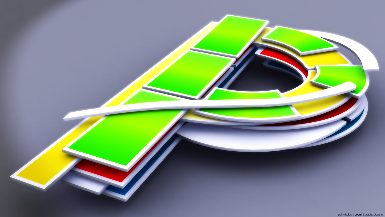 The Letter P In 3d