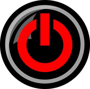 Red Power Button clip art - vector clip art online, royalty free ...