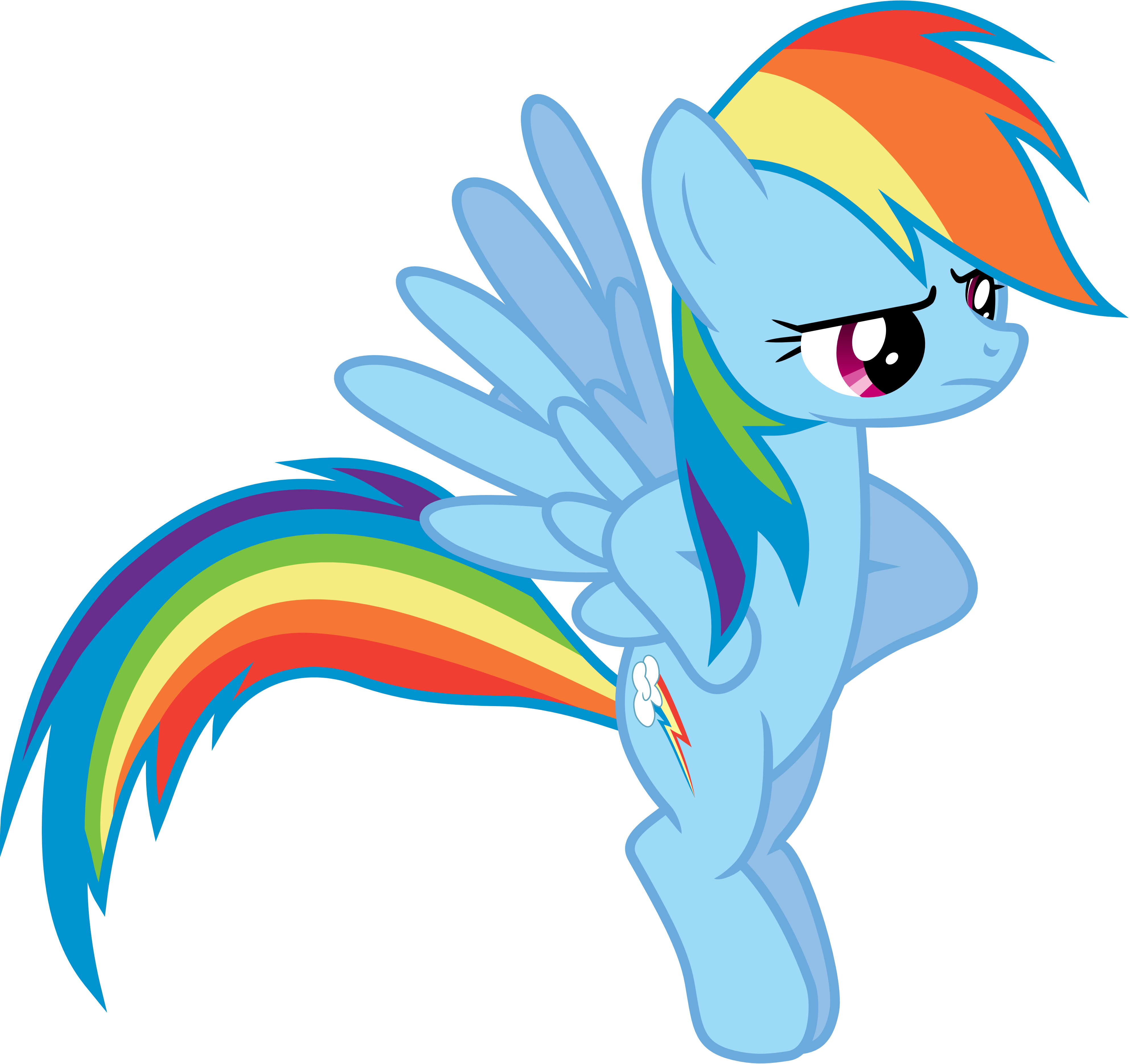 Angry Rainbow Dash by 90Sigma