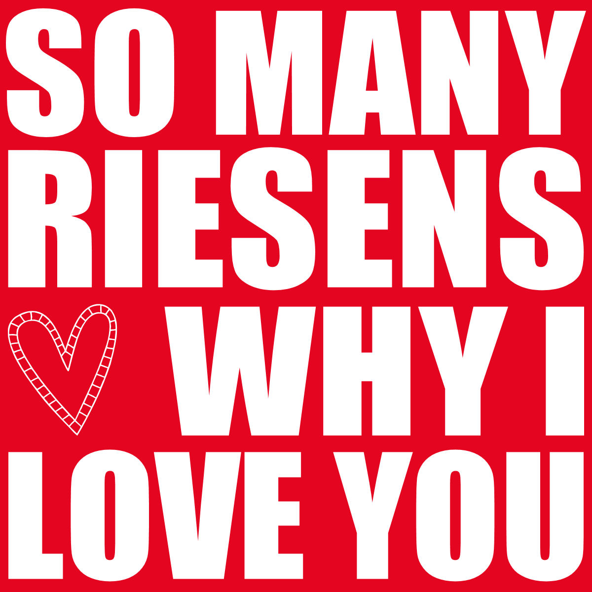 Riesens Why I Love You Jar