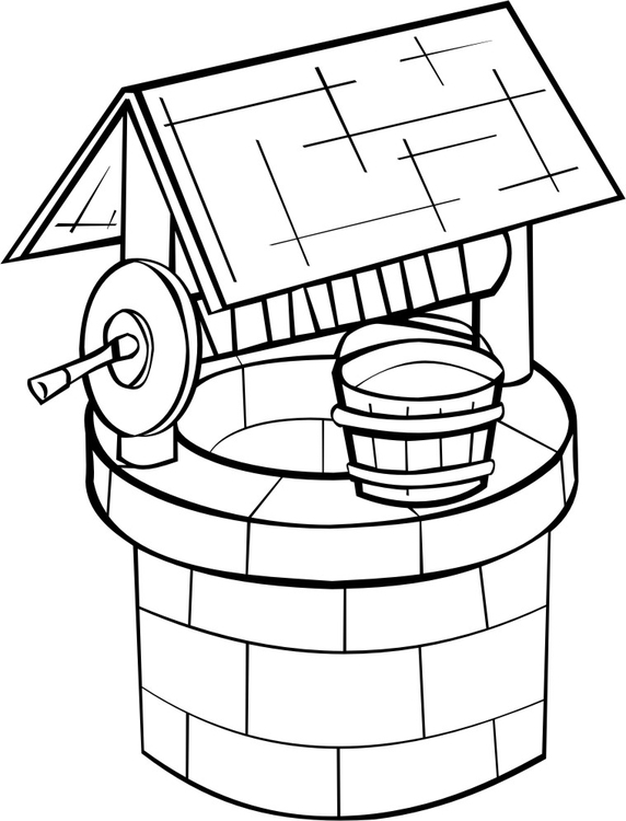 Coloring page Well - img 16189.