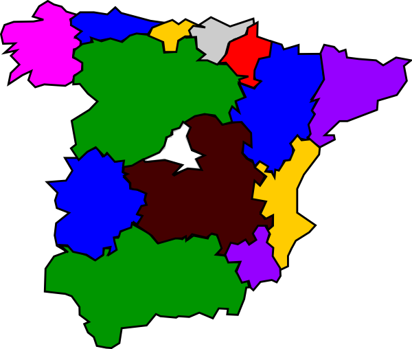 Spanish Regions Clip Art - vector clip art online ...