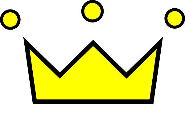 Yellow Crown Clip Art - vector clip art online ...