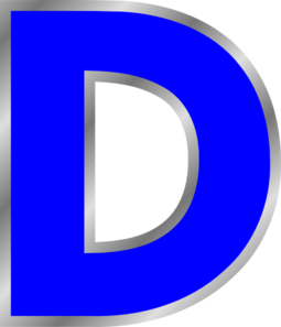 Letter D clip art - vector clip art online, royalty free & public ...