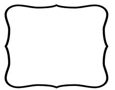 Simple frame border 4 FLONZ unmounted rubber stamp
