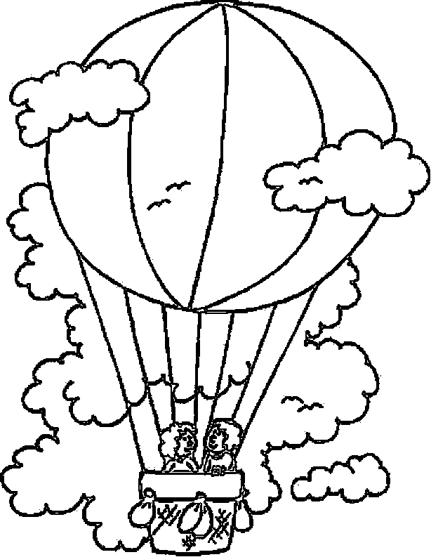 Free Printable Hot Air Balloon Coloring Pages For Kids