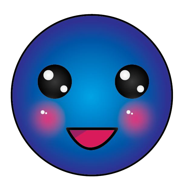 blue smiley face