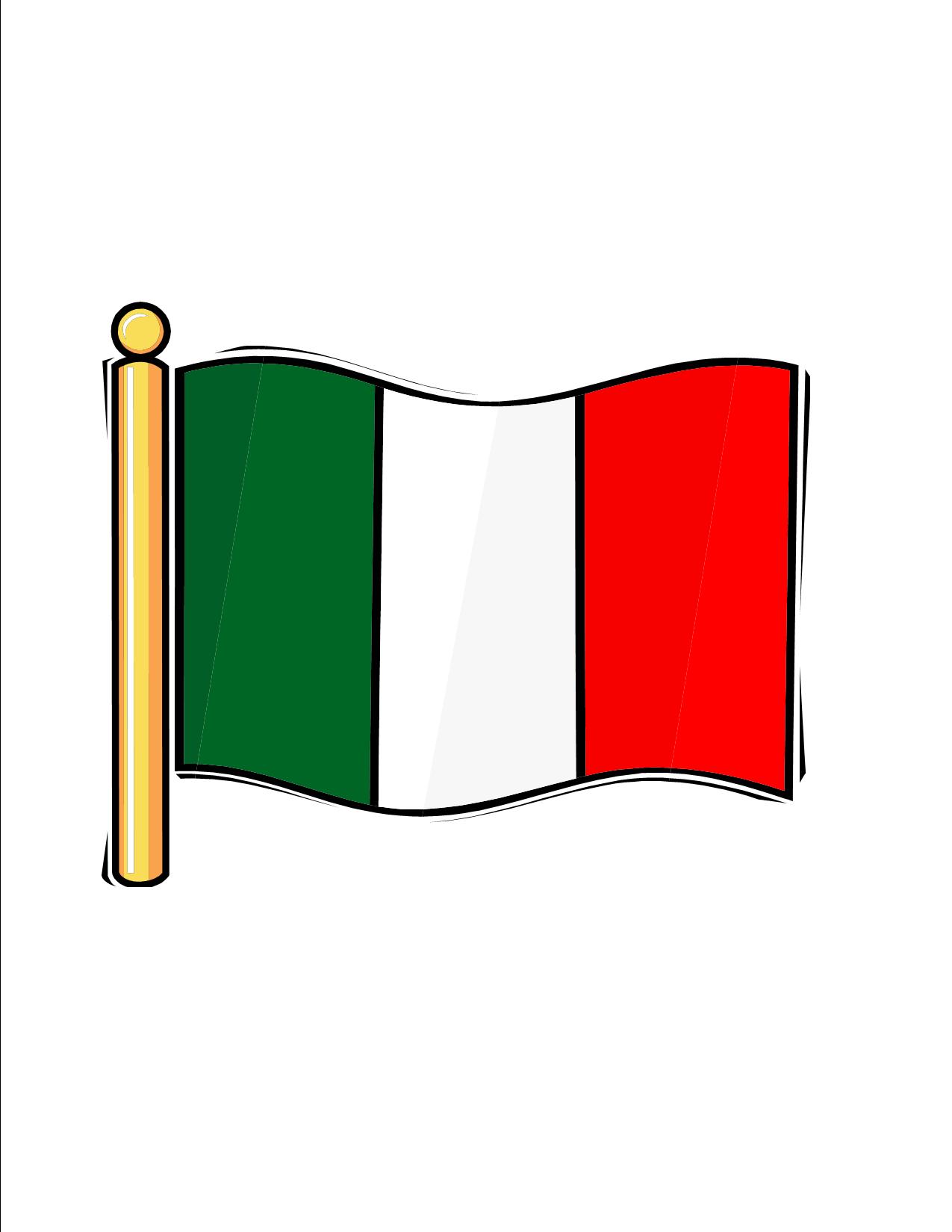 Italian Flag Clipart