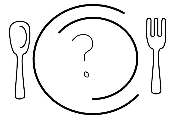 Dinner Plate Cartoon
