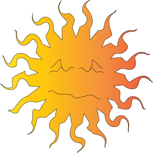 Hot Sun Clip Art