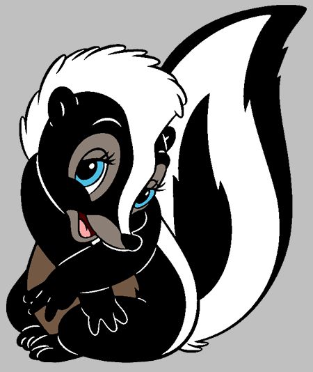Disney, Skunks and Flower