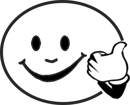 Happy Face Clipart Black And White - Tumundografico