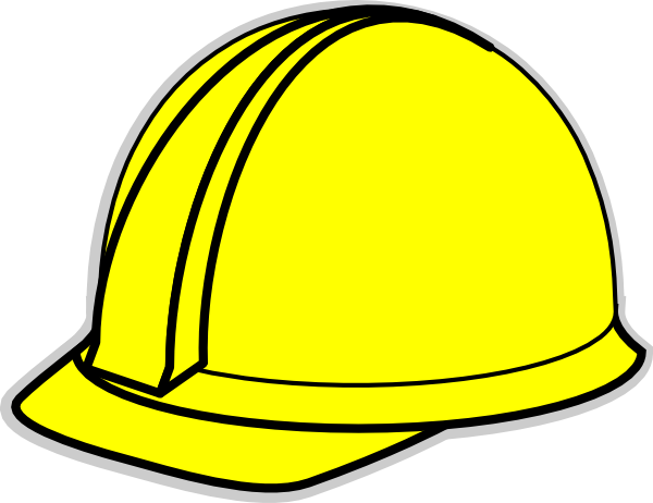 White hard hat clipart