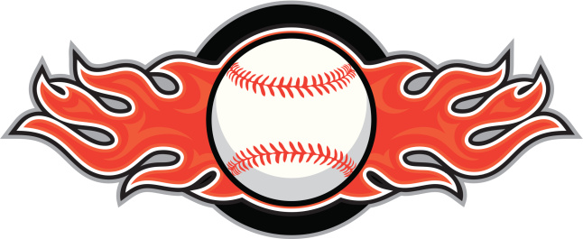 Cartoon Of The Baseball Fire Clip Art, Vector Images ...
