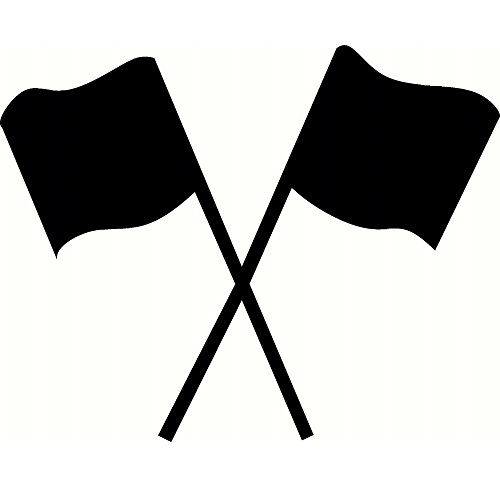 Crossed Flags Decal – Box Five Creations