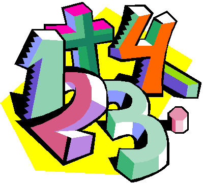 First grade math clipart